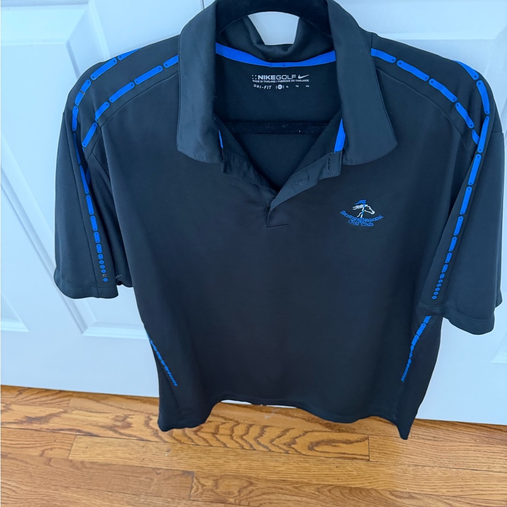 Black and Blue Men's Polo Shirt